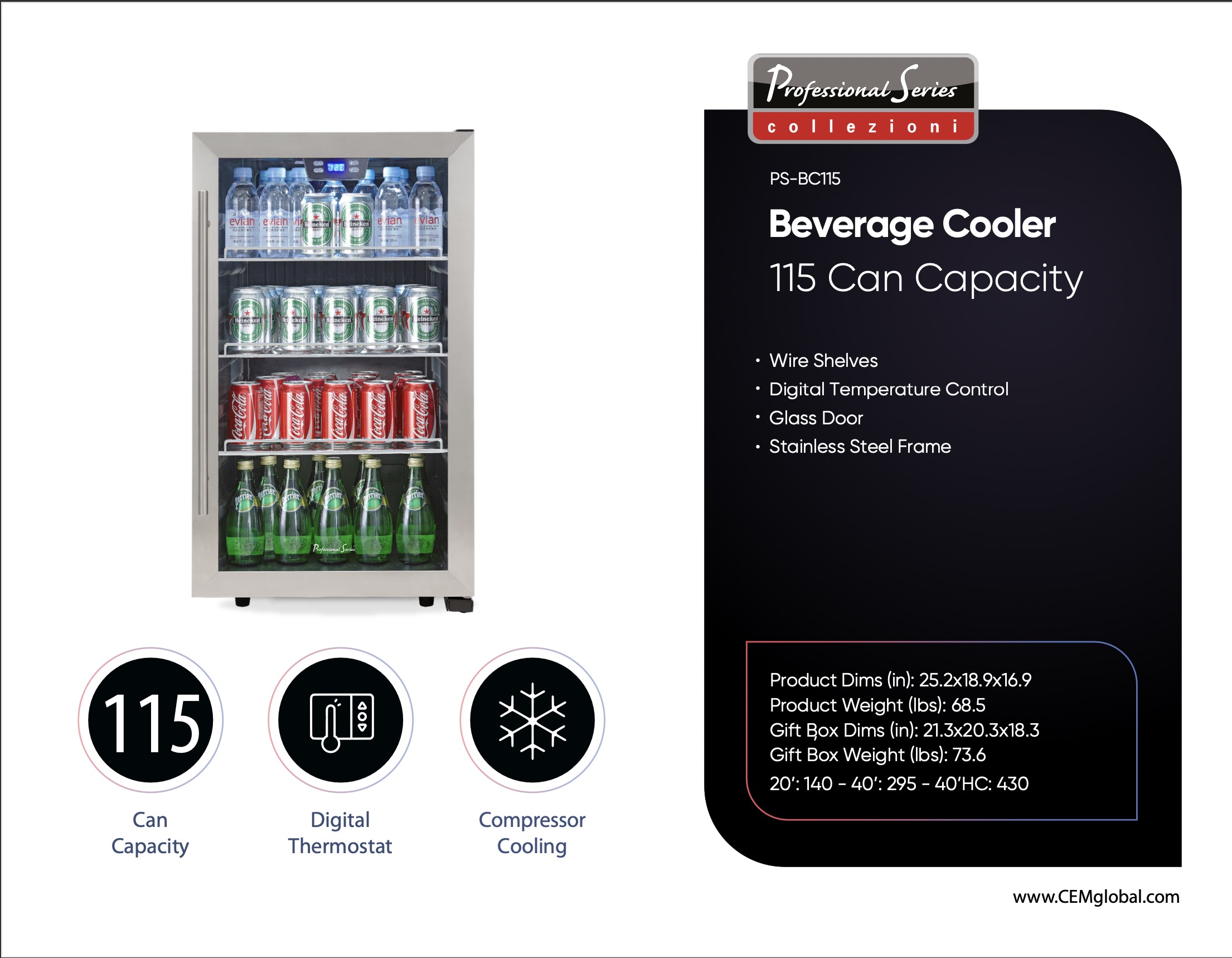 Beverage Cooler 115 Can