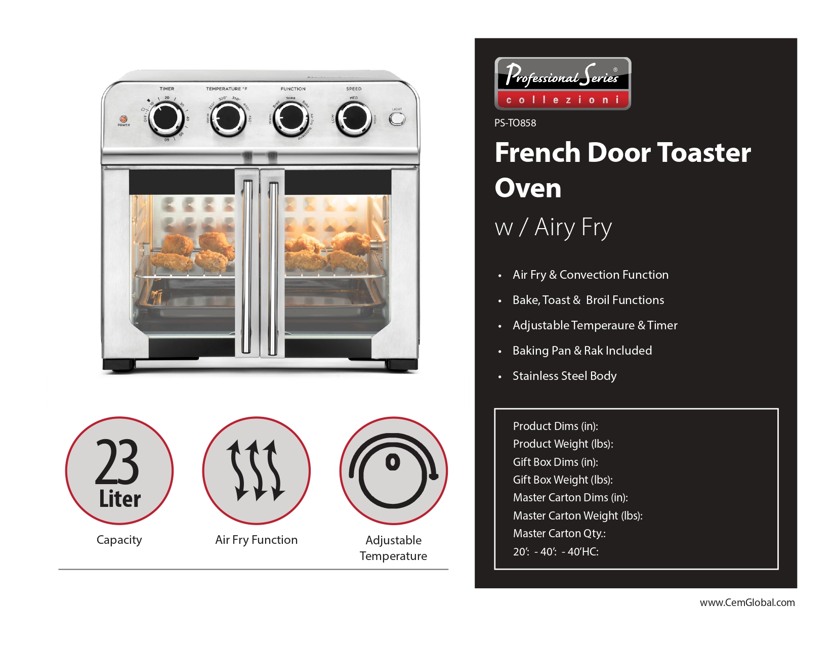 French Door Toaster Oven