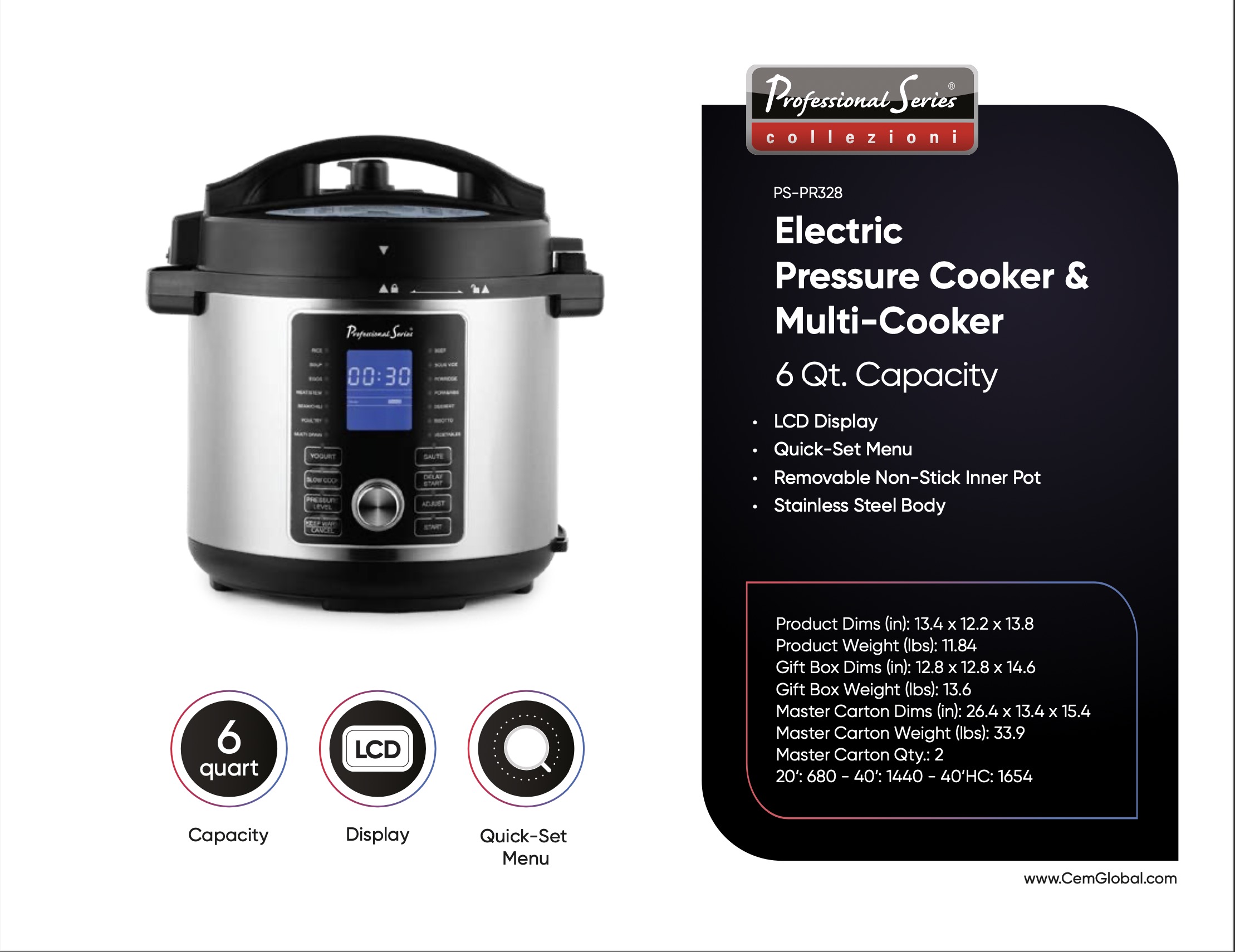 Electric Pressure Cooker & Multi-Cooker