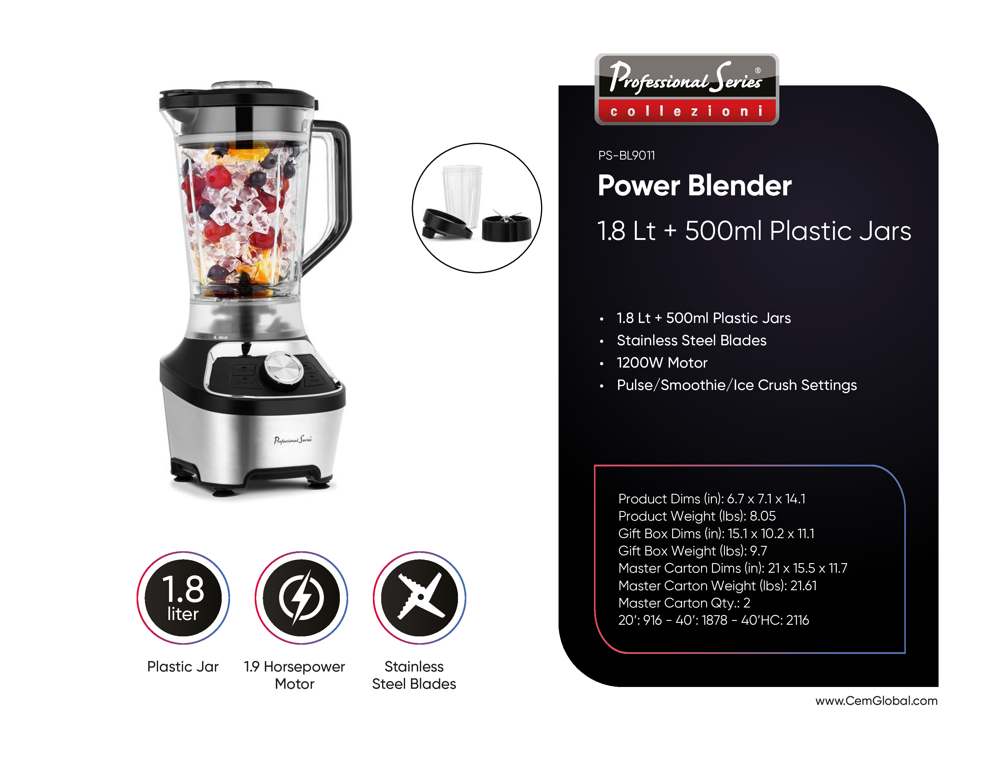 Power Blender 1.8 Lt