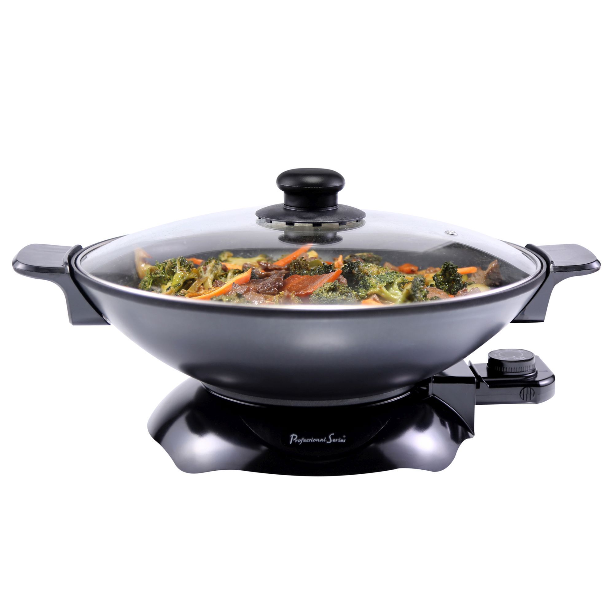 4.4 Qt. Electric Wok Chef Skillet Stainless Steel
