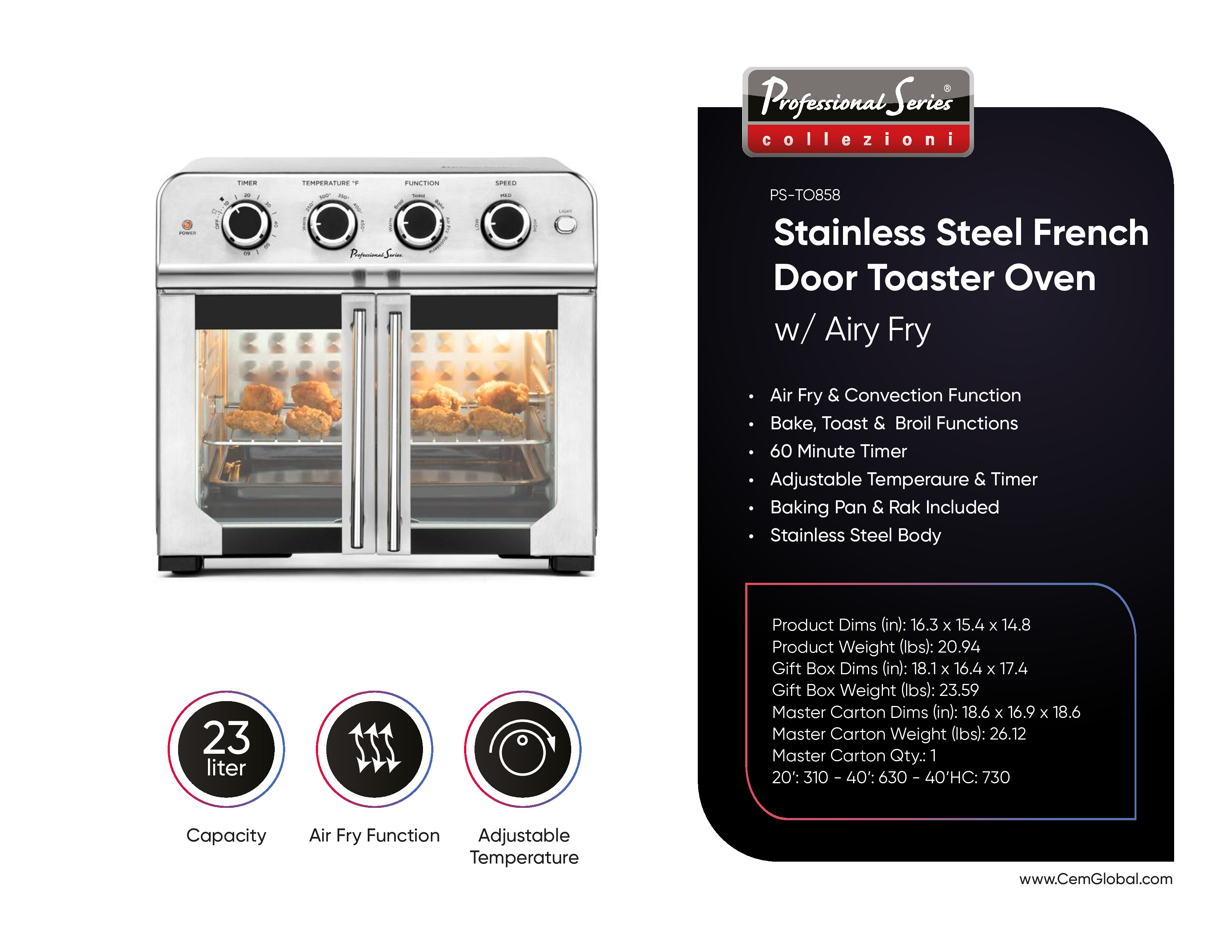 French Door Toaster Oven