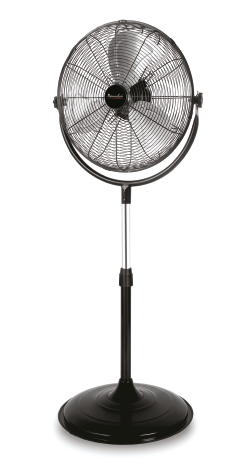 18" Industrial Stand Fan 360° Tilting Fan Head